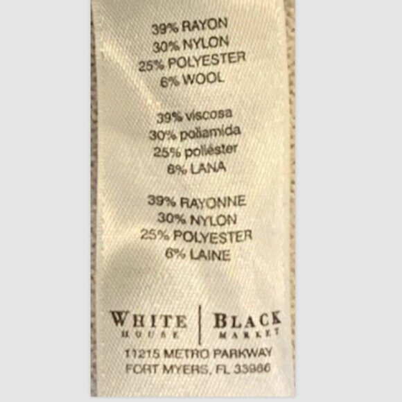 White House Black Market Cowl Neck Tunic Sweater M #167C - Picture 6 of 7